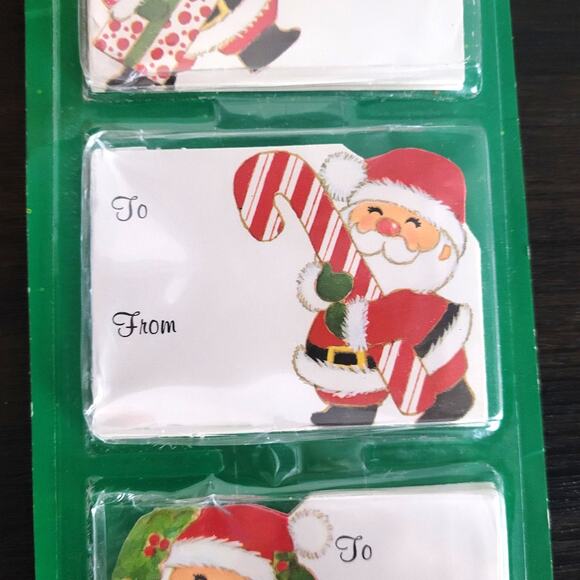 Eureka Paper Magic Holiday Gift Tags Lot of 2 Packs Made in USA Snowmen Santa - Picture 6 of 10